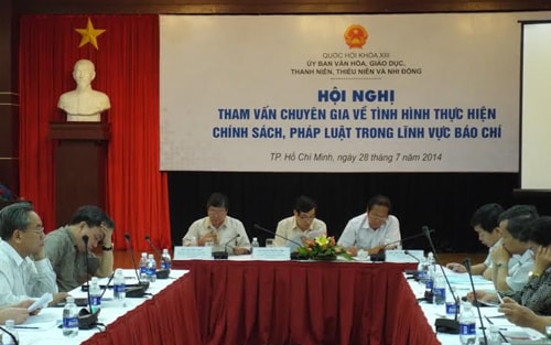 Hội nghị tham vấn xây dựng luật Báo chí