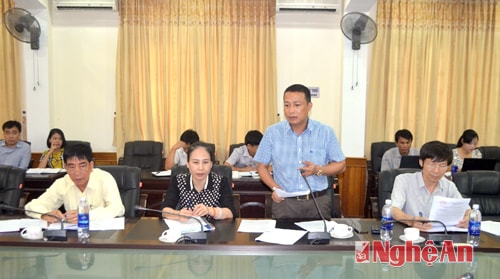 Lãnh đạo Sở GTVT báo cáo tình hình tái đầu tư công ngành GTVT
