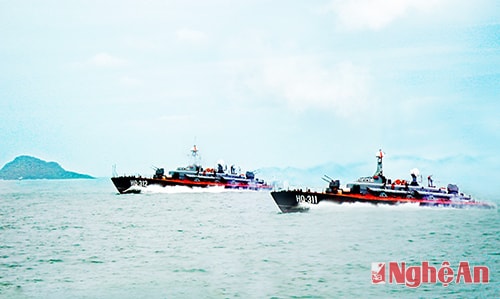 Tuần tra bảo vệ vững chắc chủ quyền biển đảo của Tổ quốc. 