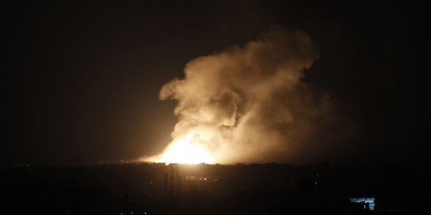 Một đợt tấn công của Israel tại Rafah, miền Nam dải Gaza, thứ 7 ngày 9/8. Ảnh: AFP/Said Khatib