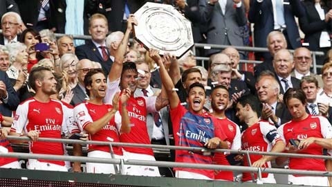 Arsenal lên ngôi xứng đáng tại Community Shield 2014