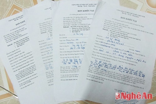 Lá đơn của người lao động khiếu nại Công ty Stevia Á Châu