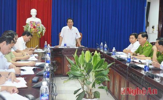 Đồng chí Thái Văn Hằng, Phó Chủ tịch UBND tỉnh phát biểu chỉ đạo tại Hội nghị