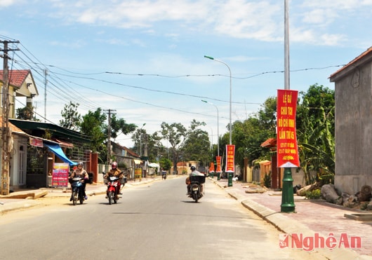 Đường về quê Bác hôm nay.