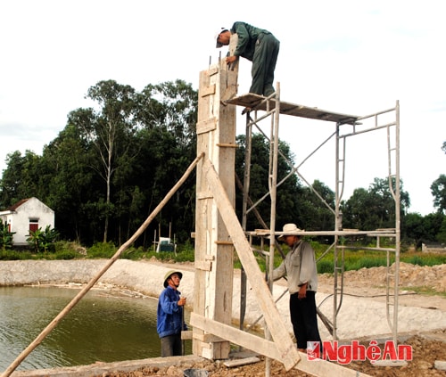 Thi công Nhà máy nước Phú Thành - Yên Thành.