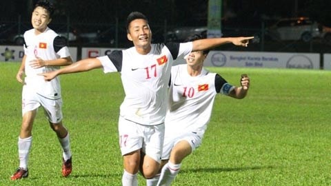 Tuấn Tài lập cú đúp cho U19 Việt Nam - Ảnh: ĐỨC NGUYỄN