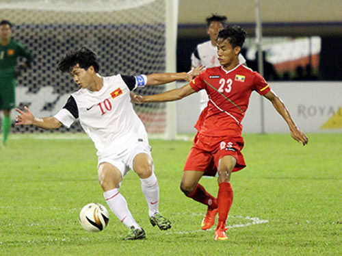 Công Phượng và các đồng đội đã không thể chiến thắng U19 Myanmar