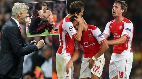 Arsenal nhọc nhằn giành vé vào vòng bảng Champions League