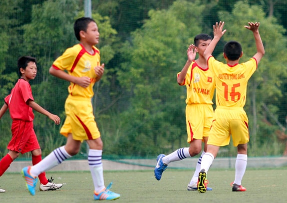 Các cầu thủ U13 SLNA đã có chuyến du đấu thành công tại Nhật Bản.Ảnh: internet