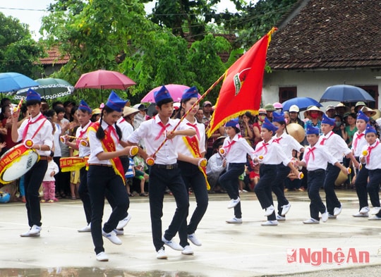 Thi nghi thức Đội tại xã Hoa Thành (Yên Thành)