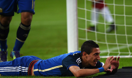 Di Maria giúp Argentina dẫn trước Đức 4-0 trong trận giao hữu hôm 3/9. Ảnh: AFP.