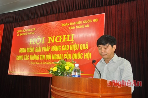 PGS.TS Phạm Minh Sơn, Học viện Báo chí & Tuyên truyền phát biểu tham luận