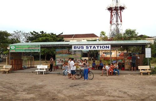 Bến xe khách ở Hội An.