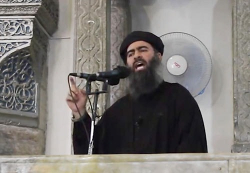 Abu Bakr al-Baghdadi, thủ lĩnh tối cao của IS. Ảnh: AP