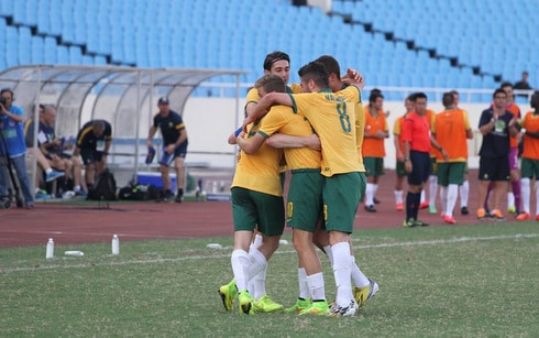 U19 Australia đã chơi rất nỗ lực (Ảnh: Thanh Phong)