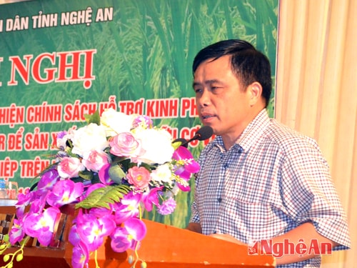 Đồng chí Huỳnh Thanh Điền- Phó Chủ tịch UBND Tỉnh phát biểu chỉ đạo