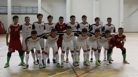 ĐT futsal Việt Nam trong chuyến tập huấn tại Thái Lan - Ảnh: Anh Tú