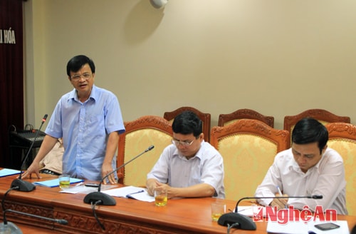 Đồng chí Tô Hồng Hải phát biểu.