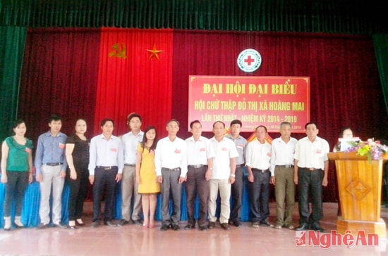 Ban chấp hành hội Chữ thập đỏ thị xã Hoàng Mai khóa mới ra mắt