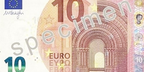 Tờ tiền 10 euro mới được phát hành