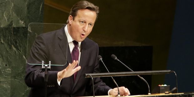 Thủ tướng Anh David Cameron trên NBC News.