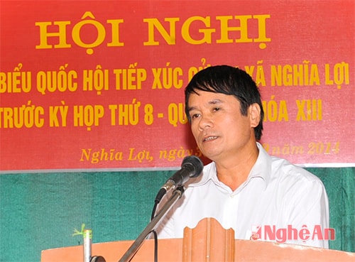 Cứ tri Nghiã Lơi phat bieu