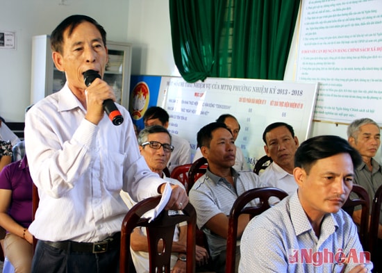 Cử tri phản ánh kiến nghị với ĐBQH