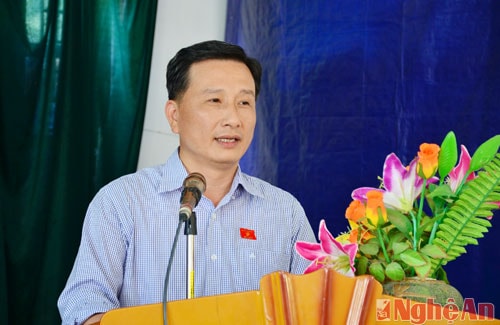 Đồng chí Lê Quang Huy phát biểu