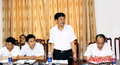 Lãnh đạo huyện Diễn Châu phát biểu
