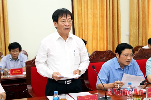 Đồng chí Phạm Anh Tuấn công bố quyết định kế hoạch các đơn vị được kiểm tra