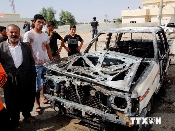 Hiện trường vụ đánh bom ở Kirkuk. (Nguồn: AFP/TTXVN)