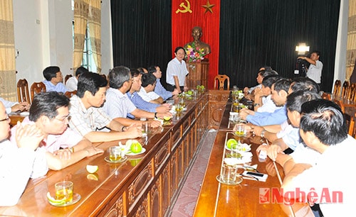 Làm việc với huyện Yên Thành