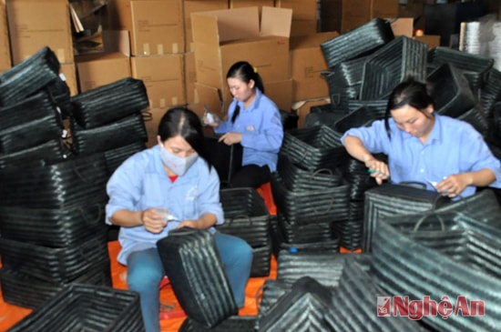 Sản xuất hàng MTĐ xuất khẩu tại Công ty TNHH Đức Phong.