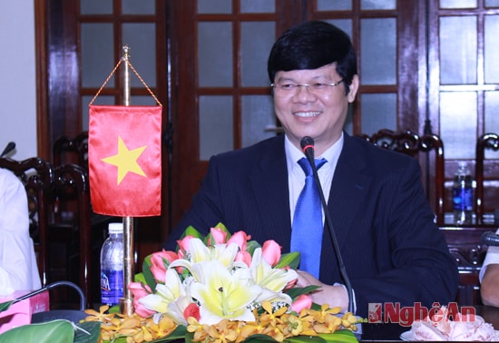 Đồng chí Lê Xuân Đại phát biểu ý kiến tại buổi làm việc