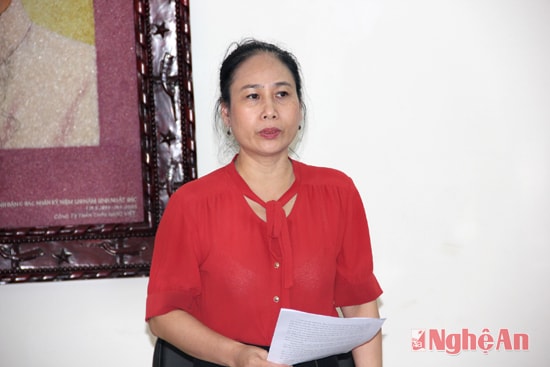 Đồng chí Đinh Thị Lệ Thanh- Ủy viên BTV Tỉnh ủy, Phó Chủ tịch UBND tỉnh kết luận cuộc họp