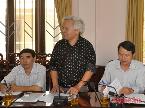 Đại diện Sở Nội vụ phát biểu ý kiến