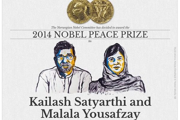 Malala Yousafzai và Kailash Satyarthi