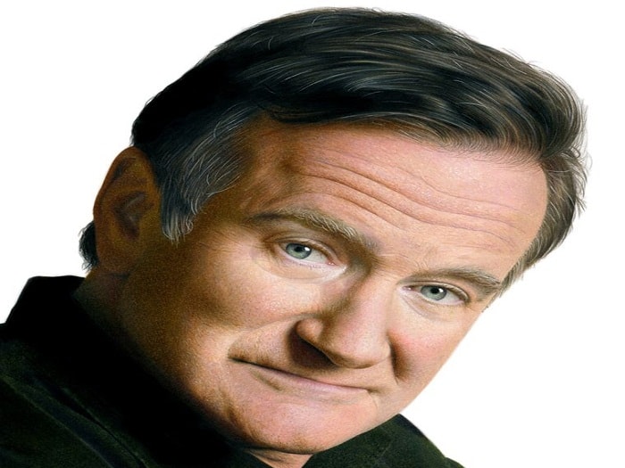 Đây là chân dung diễn viên nổi tiếng Robin Williams, bức tranh được vẽ sau đúng 1 tháng ngày mất của ông. Video quá trình vẽ thu hút hơn 1 triệu lượt xem trên youtube