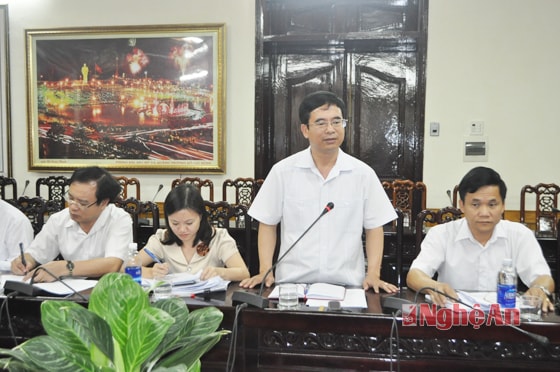 Đồng chí Nguyễn Hữu Lậm kết luận tại cuộc làm việc