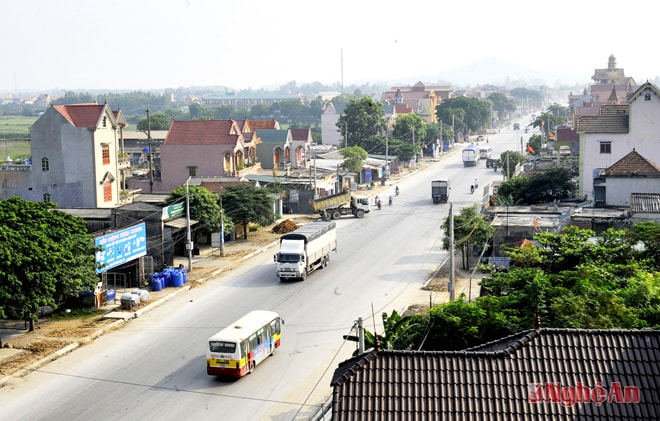 Một góc Thị xã Hoàng Mai. Ảnh:  Sỹ Minh