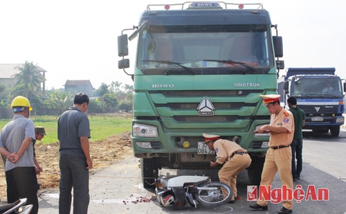 Hiện trường vụ tai nạn 