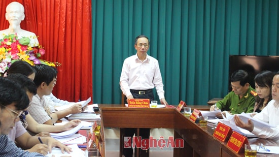 Đồng chí Trần Hồng Châu kết luận tại hội nghị