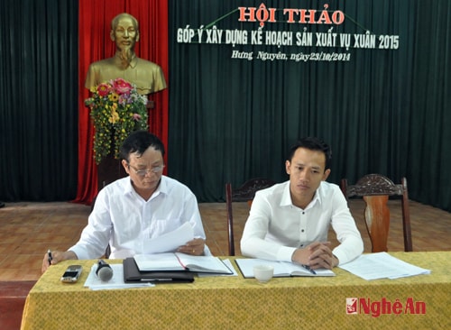 Các đồng chí chủ trì hội thảo