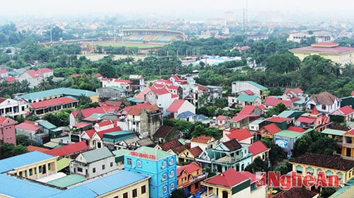 Thành phố Vinh nhìn từ tầng 18, tòa nhà Tecco