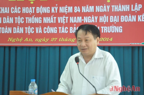 Đại diện MTTQ tỉnh triển khai kế hoạch tổ chức Ngày hội Đại đoàn kết dân tộc năm 2014