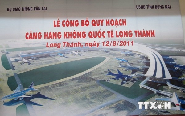 Lễ công bố quy hoạch Cảng hàng không Quốc tế Long Thành. Ảnh: TTXVN