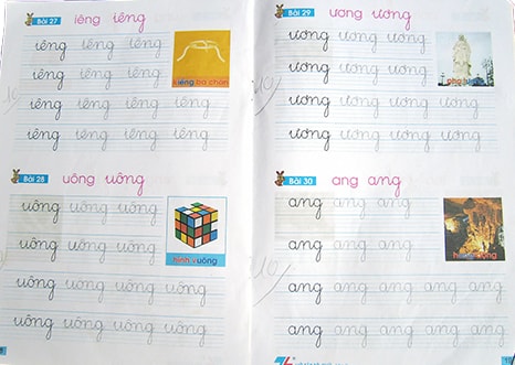Chữ viết của bé Bảo Lộc.