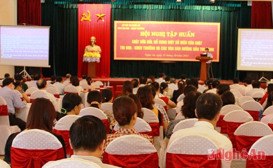 Toàn cảnh hội nghị tập huấn.