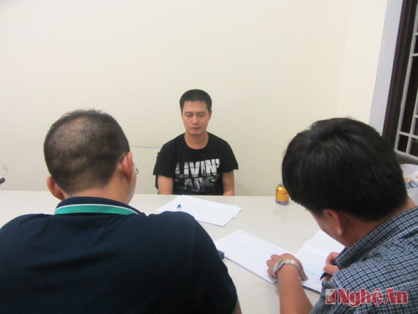 Đối tượng Nam Trường tại cơ quan điều tra