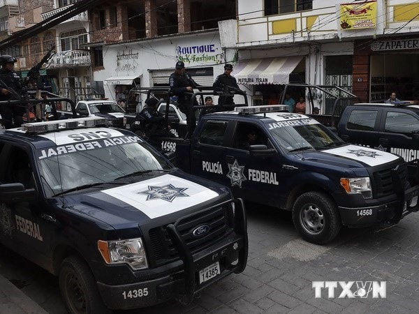 Cảnh sát liên bang Mexico vẫn tiếp tục cuộc điều tra. (Nguồn: AFP/TTXVN)